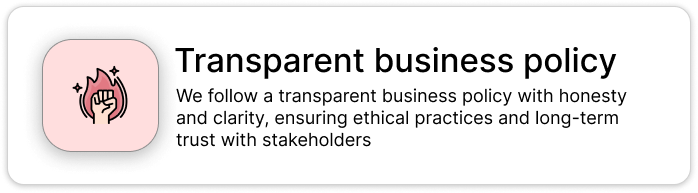 Transparent Business Policy